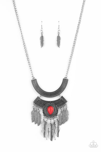 Desert Devotion - Red Necklace Paparazzi Accessories