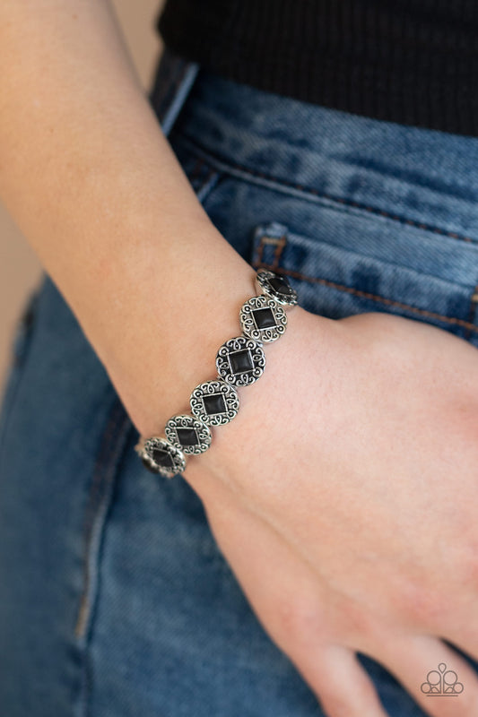 Paparazzi Bracelet ~ Desert Dilemma - Black