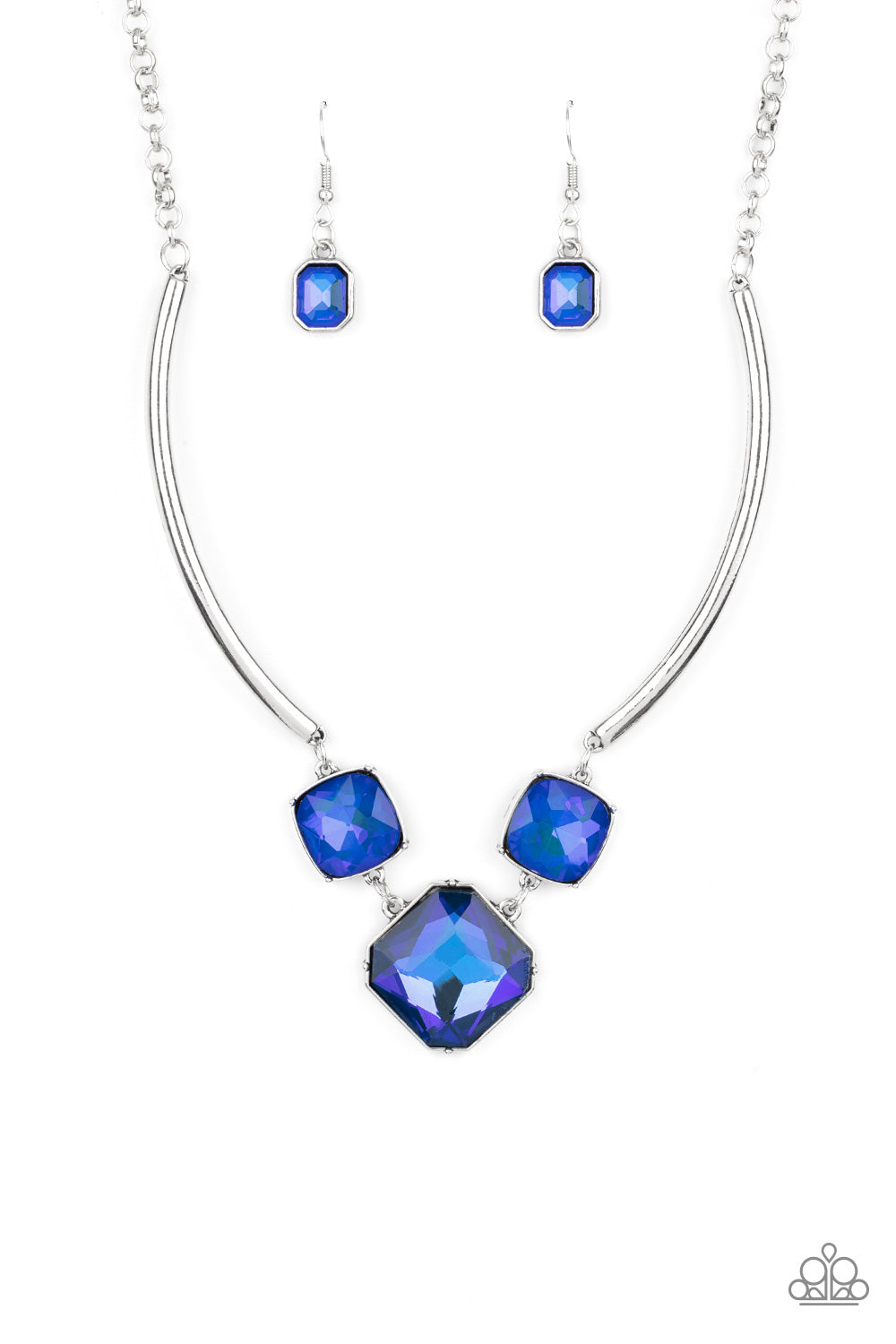 Divine IRIDESCENCE - Blue Necklace Paparazzi Accessories Life of the Party