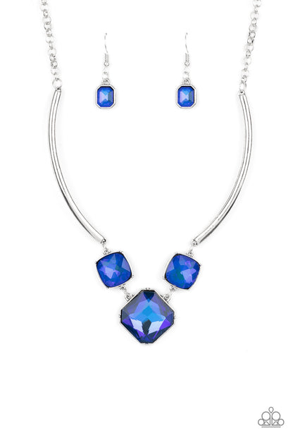 Divine IRIDESCENCE - Blue Necklace Paparazzi Accessories Life of the Party