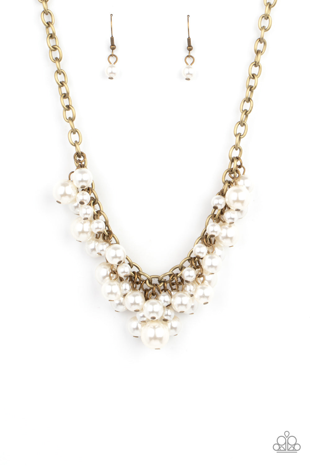 Paparazzi Necklace ~ Down For The COUNTESS - Brass
