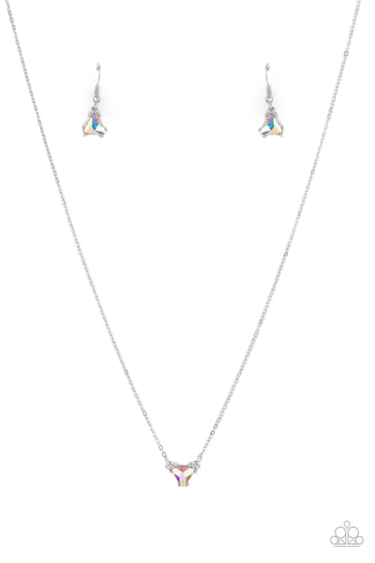 Paparazzi Downright Dainty - Multi Necklace Iridescent dainty $5 necklace