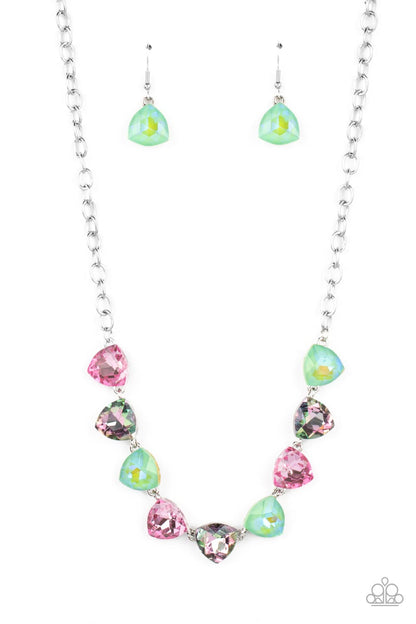 Paparazzi Dreamy Drama Green Necklace. #P2ST-GRXX-107XX. Subscribe & Save. Spring $5 fashion.