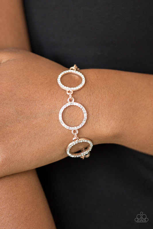 Dress The Part Rose Gold Bracelet Paparazzi Accessories. Get Free Shipping. Clasp Closure Bracelet. 