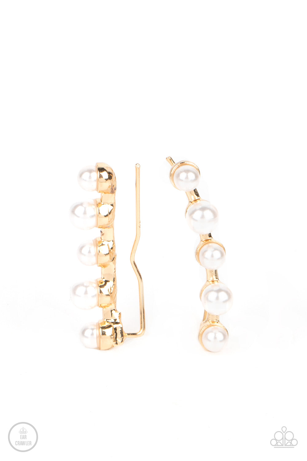 Drop-Top Attitude Gold Earrings Paparazzi Accessories $5 Ear Crawlers. Subscribe & Save!