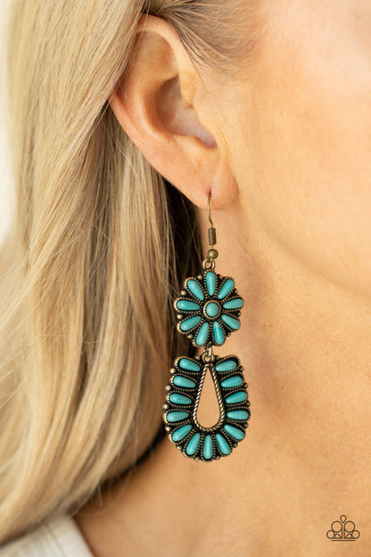 Badlands Eden Brass Earring Paparazzi Accessories. Southwestern inspired look. #P5SE-BRXX-108XX