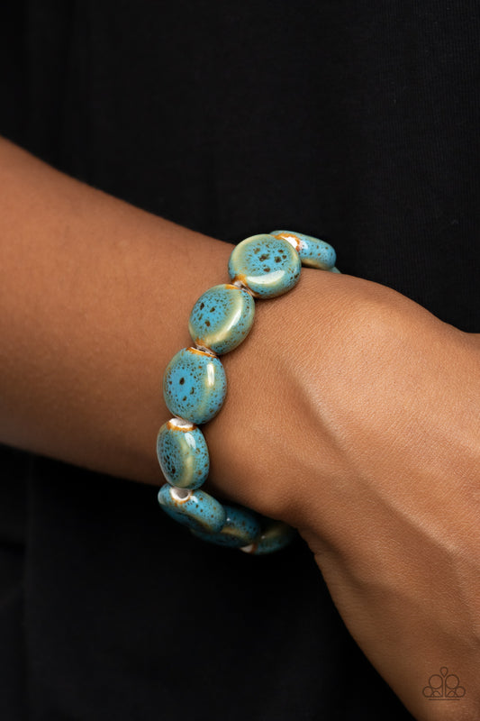 Paparazzi Earthy Entrada Blue Bracelet. Subscribe & Save. #P9SE-BLXX-391XX