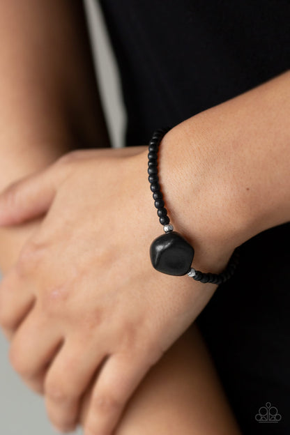 Paparazzi Eco Eccentricity - Black Bracelet #P9SE-BKXX-181XX