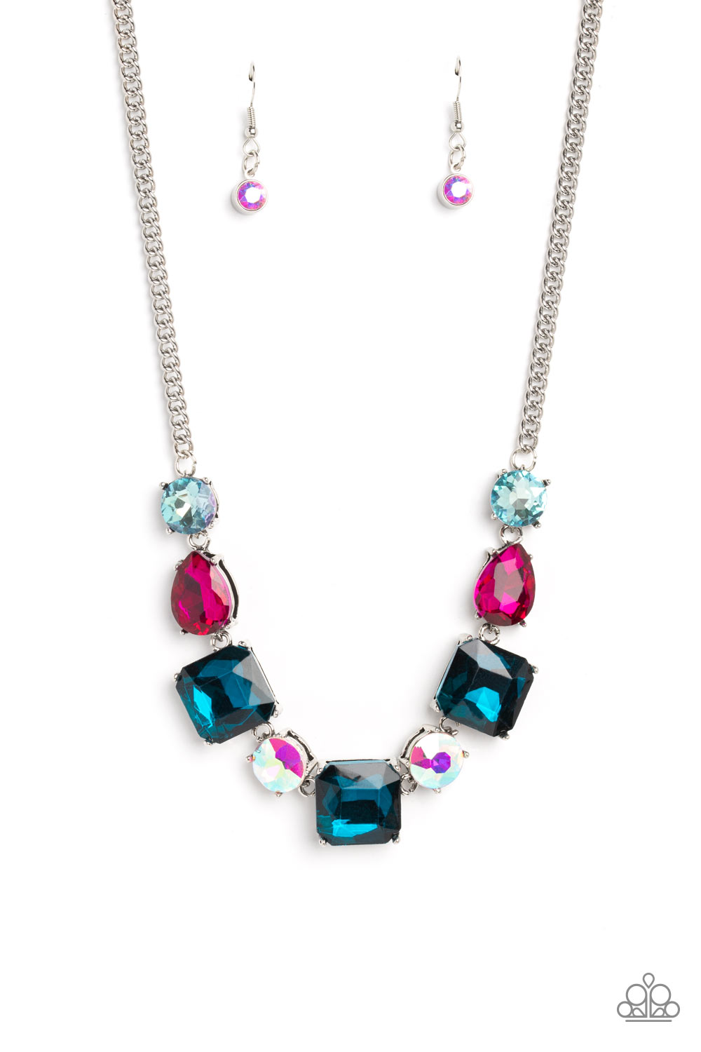 Elevated Edge Multi Necklace Paparazzi Accessories. #P2RE-MTXX-215XX. Get Free Shipping. Iridescent