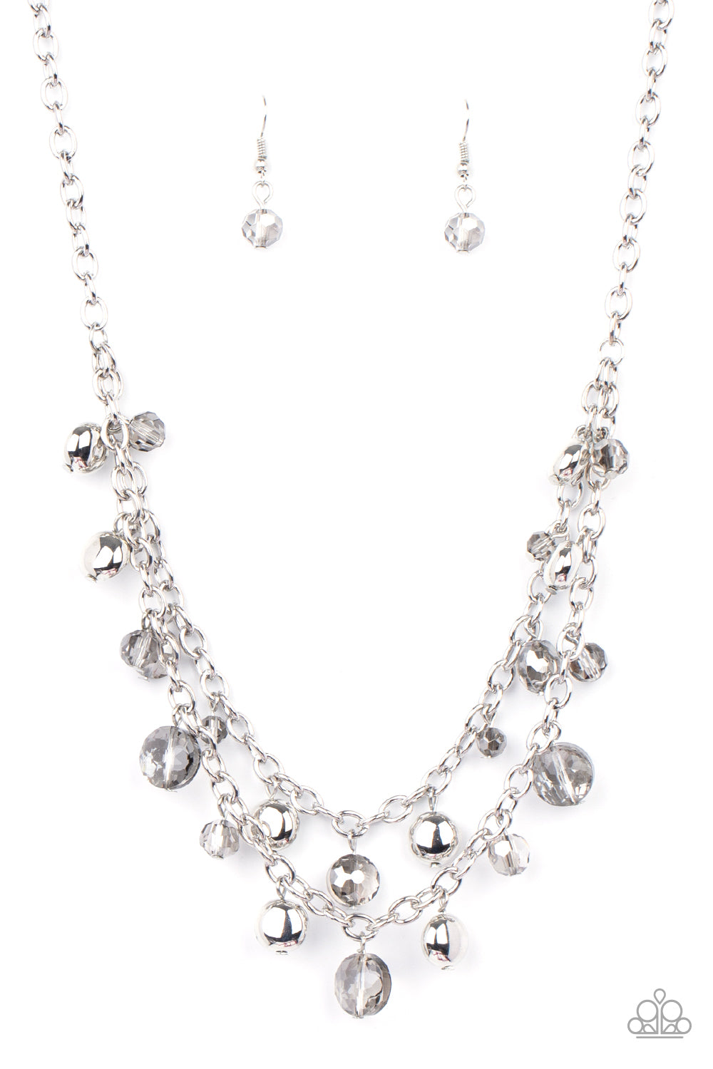 Paparazzi Necklace ~ Ethereally Ensconced - Silver