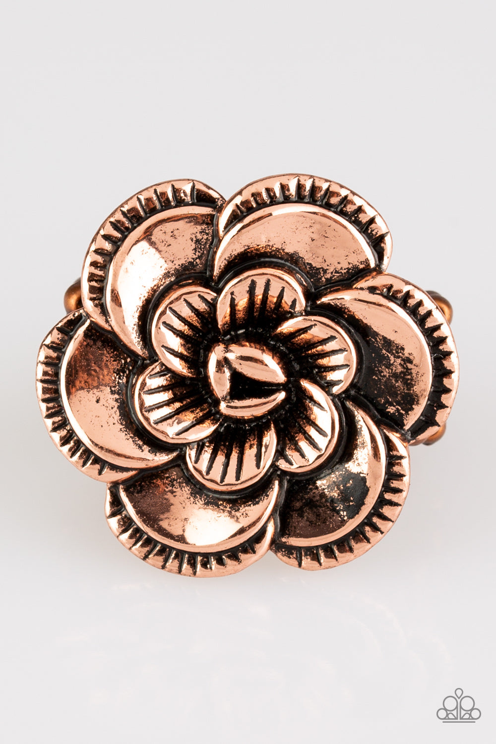 FLOWERBED and Breakfast - Copper Ring Paparazzi Accessories