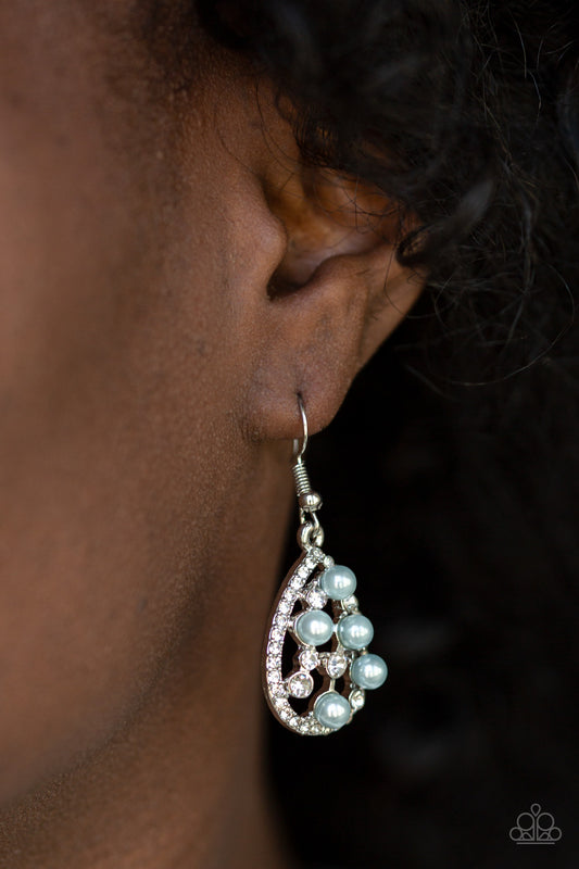 Paparazzi Earring ~ Fabulously Wealthy - Blue