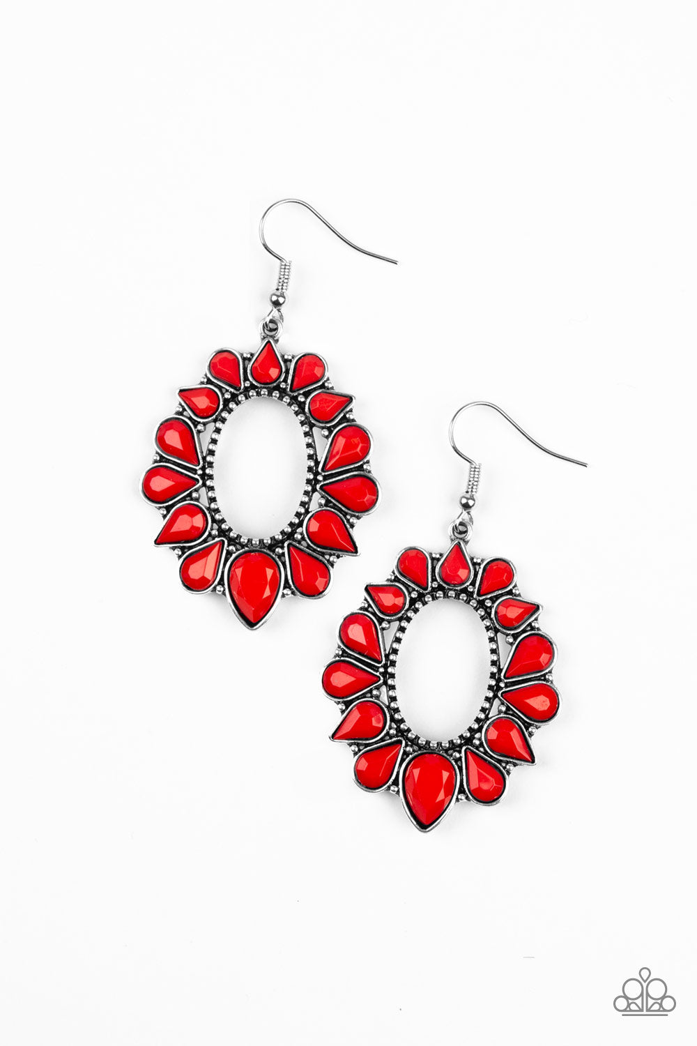 Fashionista Flavor - Red Earring Paparazzi Accessories