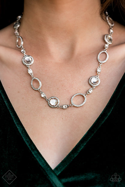 Paparazzi Fiercely 5th Avenue Necklace: "Pushing Your LUXE" (P2RE-WTXX-507WE) Fashion Fix