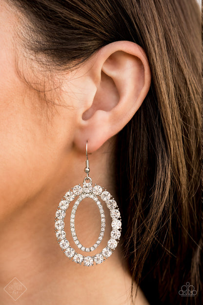 Paparazzi Fiercely 5th Avenue Earring: "Deluxe Luxury" (P5RE-WTXX-476WE) Fashion Fix