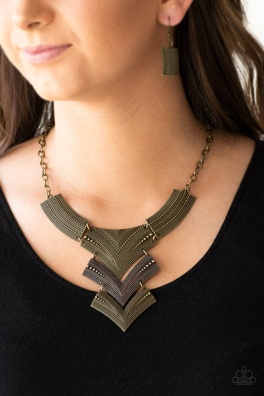 Paparazzi Necklace ~ Fiercely Pharaoh - Multi