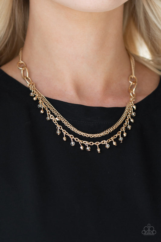 Paparazzi Necklace ~ Financially Fabulous - Gold