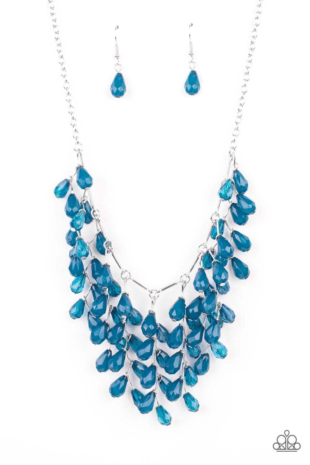 Shop Garden Fairytale Blue Necklace Paparazzi $5 Accessories 2021 Convention Exclusive necklace. 