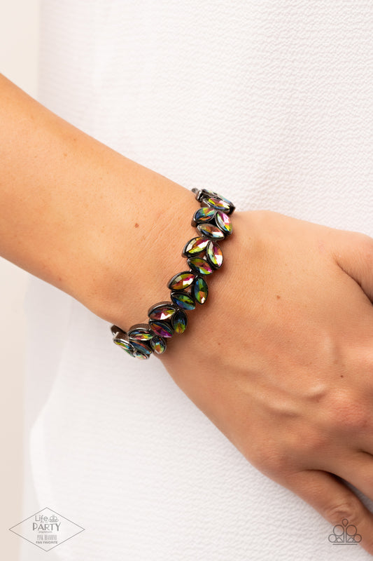 Gilded Gardens Multi Oil Spill Stretchy Bracelet Paparazzi Accessories. #P9RE-MTXX-111XX