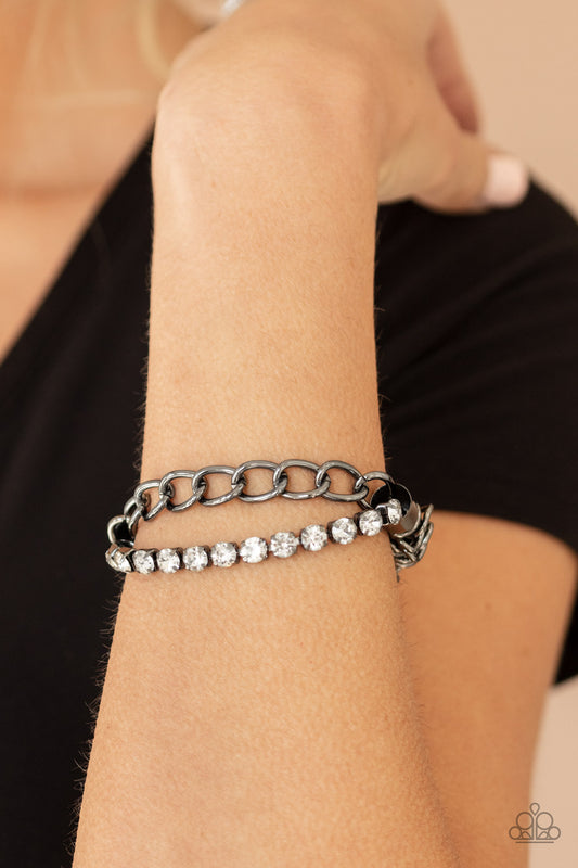 Paparazzi Glamour Grid Black Bracelet. Subscribe & Save. #P9ED-BKXX-087XX. Bracelets for Women