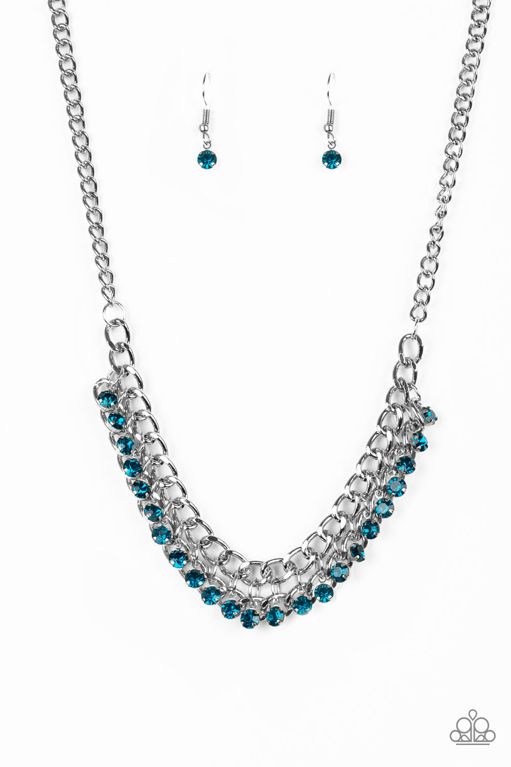 Paparazzi Glow and Grind Blue Necklace. Get Free Shipping. #P2RE-BLXX-211XX.
