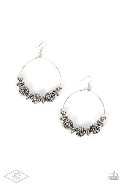 I Can Take a Compliment Earrings Paparazzi Accessories & Jewelry. #P5ED-SVXX-010XX. Free Shipping.