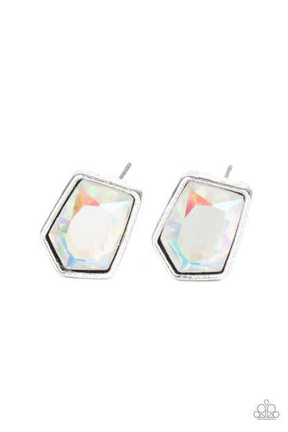 Indulge Me - Multi Earring Post Style Earring Paparazzi Accessories Iridescent. Get Free Shipping!