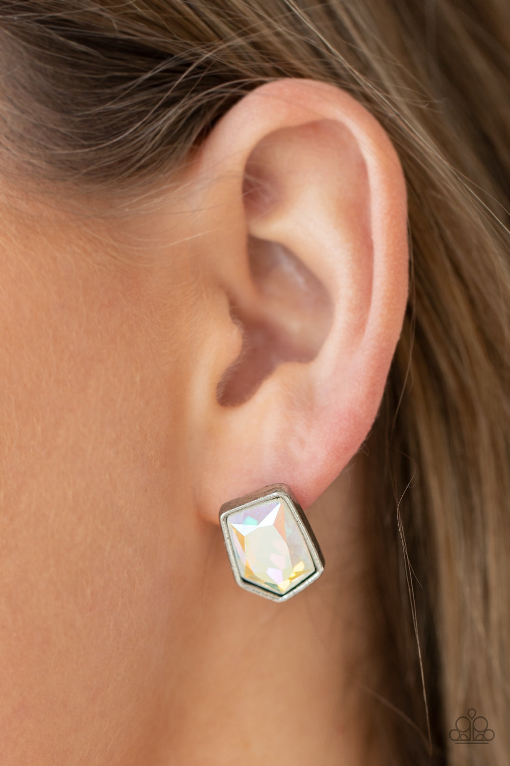 Paparazzi Indulge Me - Multi Iridescent Earrings. #P5PO-MTXX-049XX