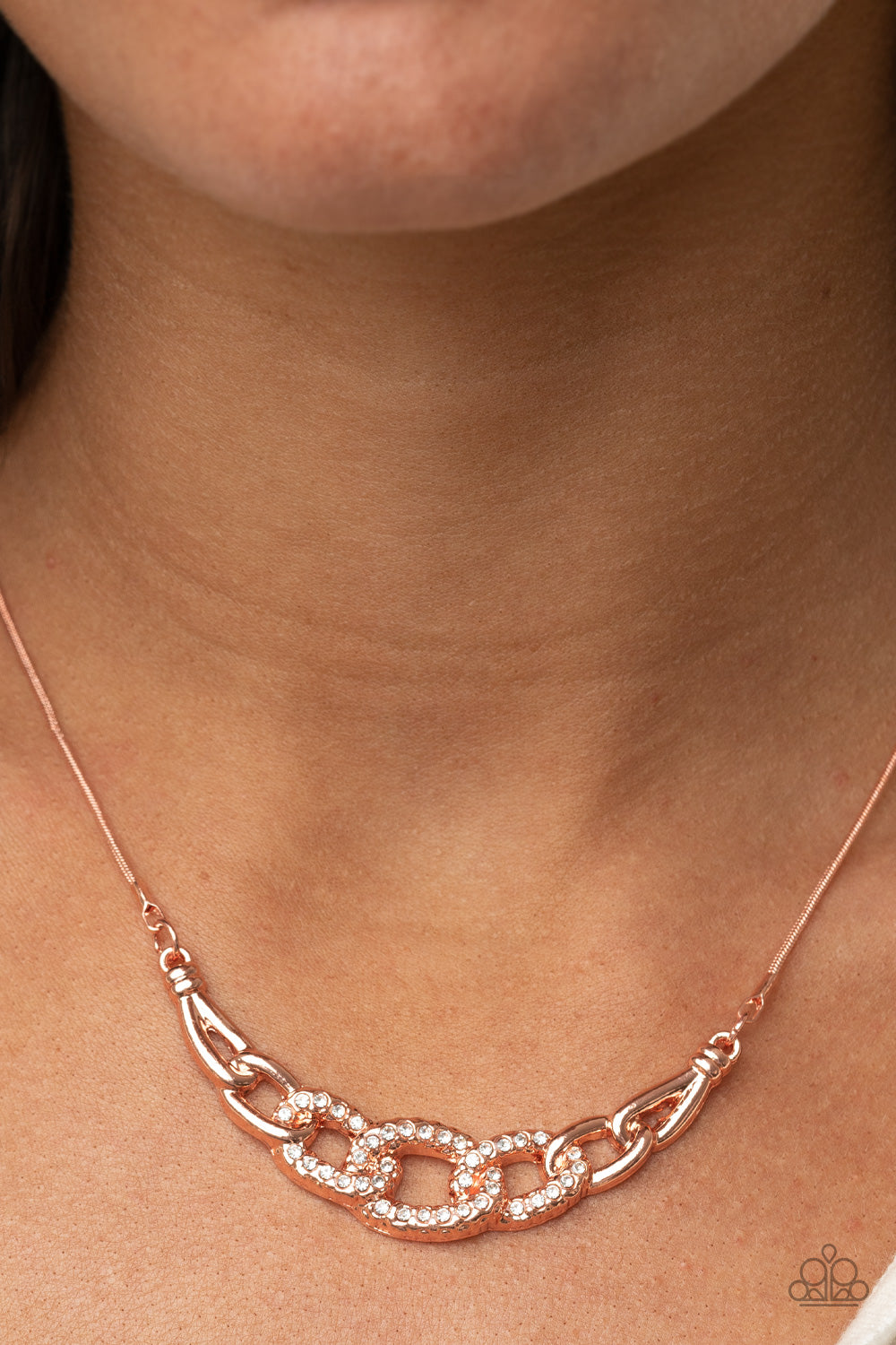 Paparazzi Necklace ~ KNOT In Love - Copper