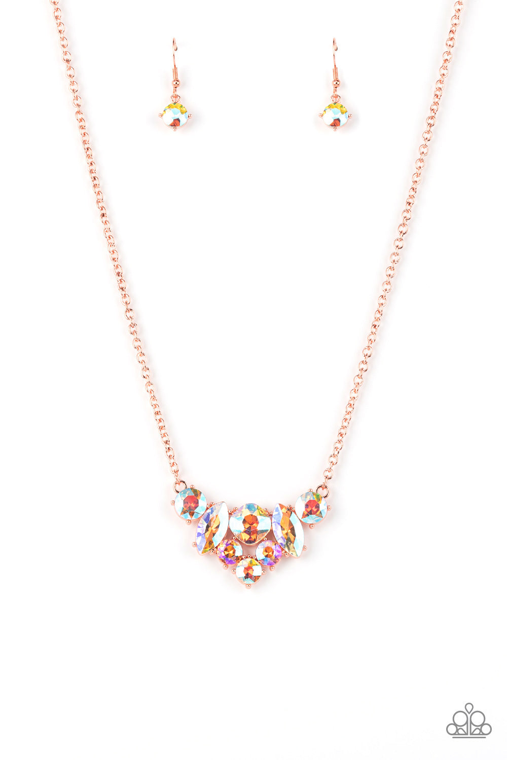 Lavishly Loaded - Copper Necklace Paparazzi Accessories Life of the Party Necklace