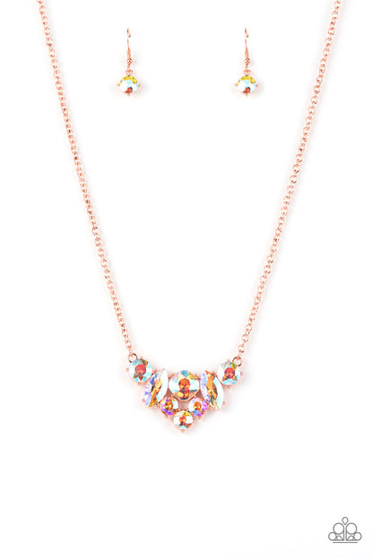 Lavishly Loaded - Copper Necklace Paparazzi Accessories Life of the Party Necklace