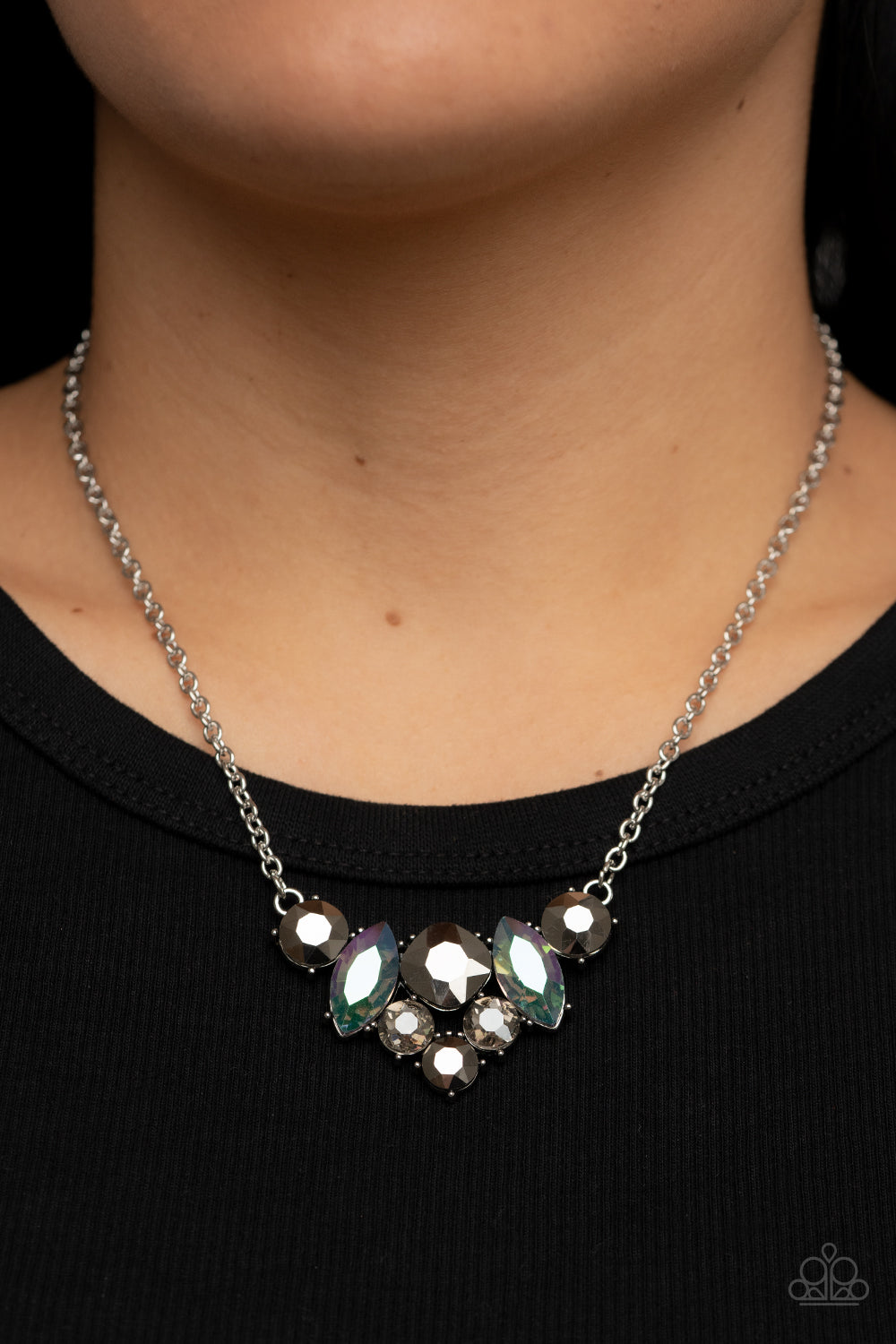 Paparazzi Lavishly Loaded Silver Necklace. Get Free Shipping. #P2RE-SVXX-435XX