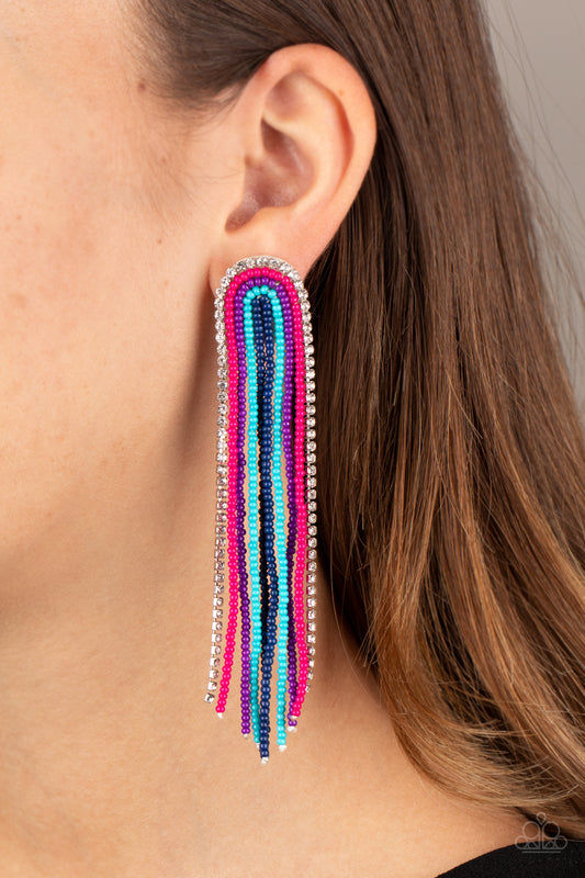 Let There BEAD Light Multi Earring Paparazzi Accessories. Subscribe & Save. #P5PO-MTBL-023XX.