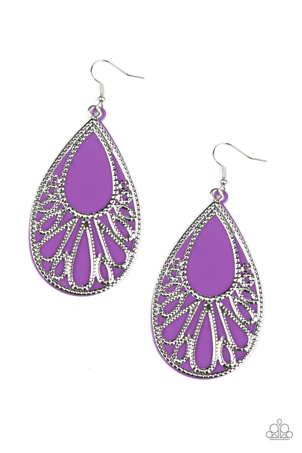 Loud and Proud Purple Earring Paparazzi Accessories. Get Free Shipping. #P5ST-PRXX-006XX