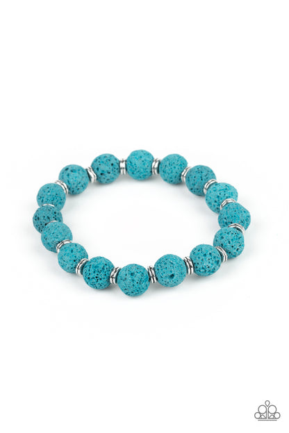 Luck Blue Urban Bracelet Paparazzi Accessories. $5 Jewelry. Lava Rock Urban bracelet.