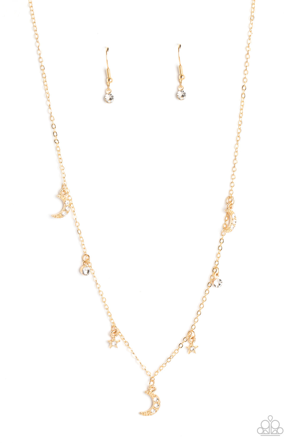 Lunar Lagoon Gold Necklace Paparazzi $5 Jewelry. #P2DA-GDXX-287XX. Get Free Shipping