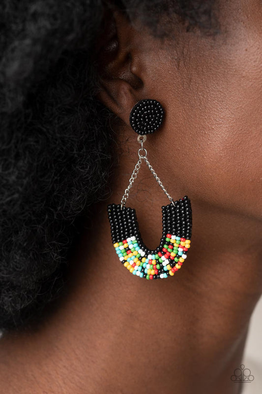 Paparazzi Make it RAINBOW Black Earrings $5 Accessories. Subscribe & Save.  #P5PO-BKXX-194XX