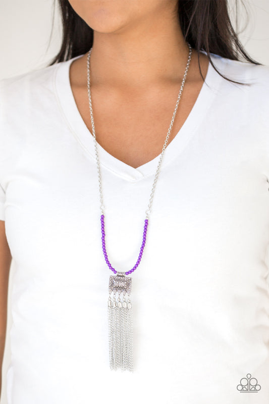 Paparazzi Necklace ~ Mayan Masquerade - Purple