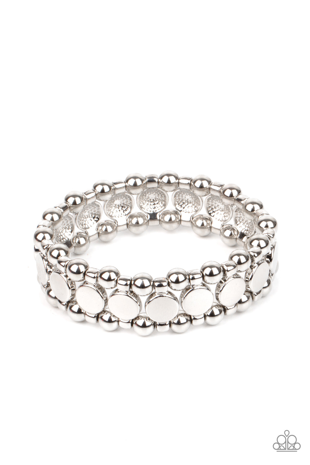 Metro Magnetism - Silver Bracelet Paparazzi Accessories