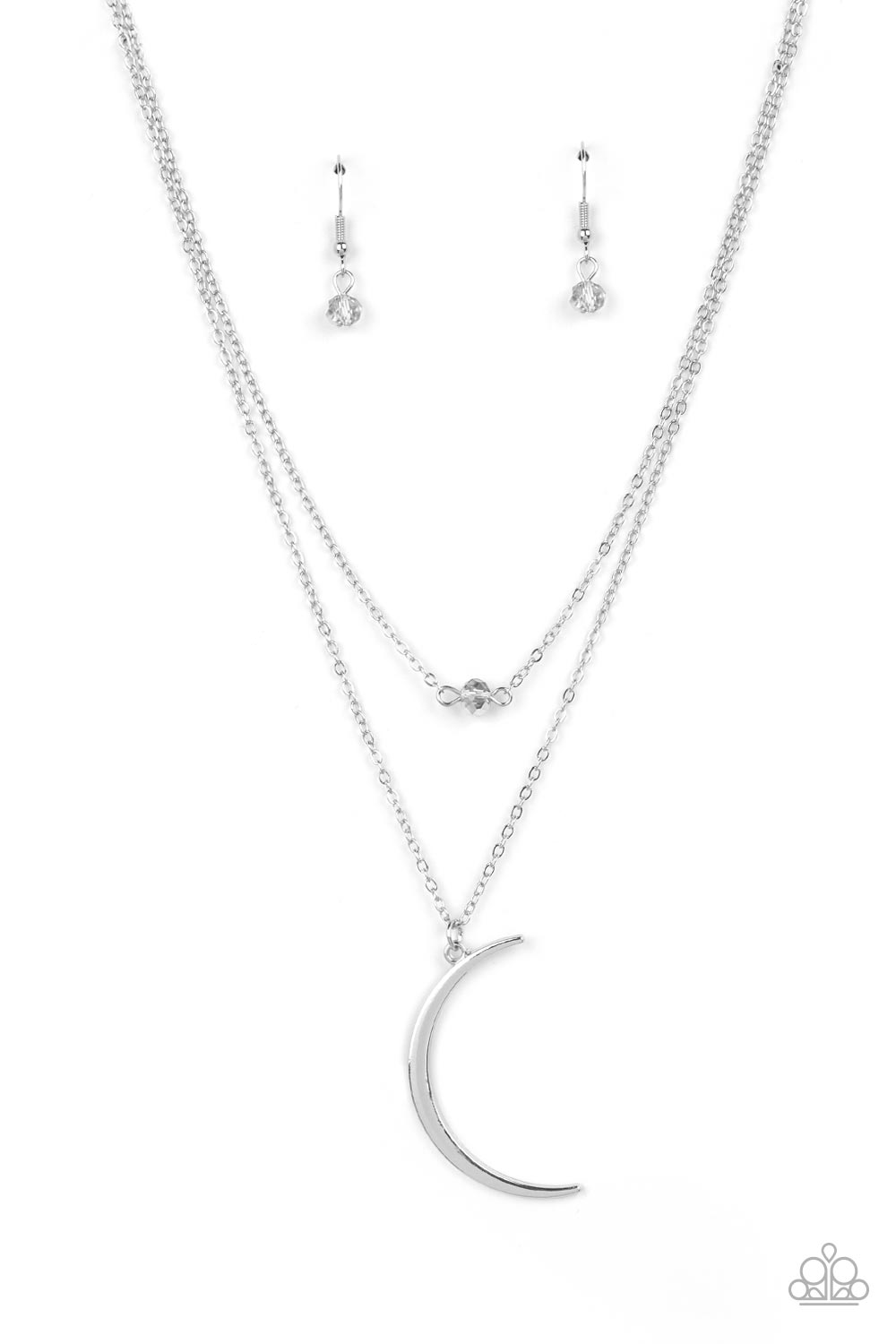 Paparazzi Modern Moonbeam Silver Necklace. Crescent Moon Pendant. Subscribe & Save. 