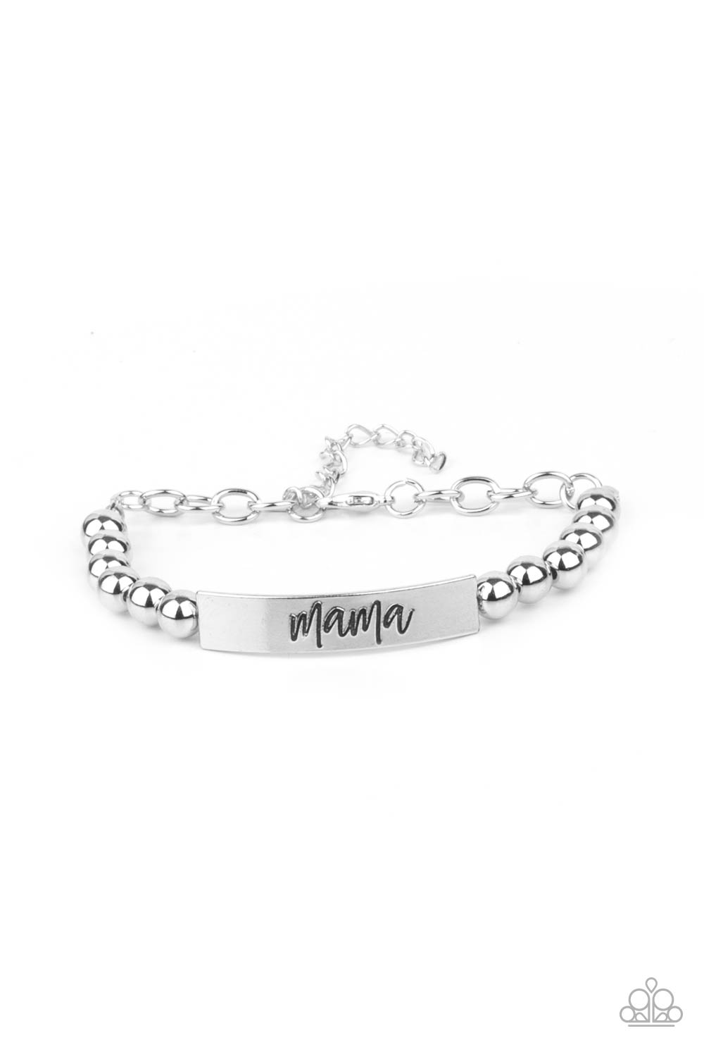 Mom Squad - Silver Bracelet Paparazzi Accessories. Subscribe & Save. #P9WD-SVXX-196XX