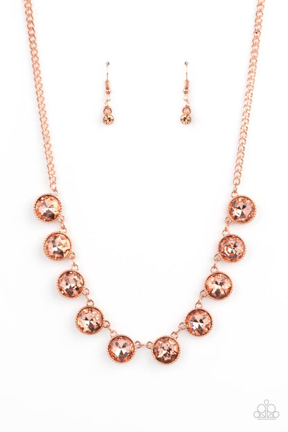 Mystical Majesty Copper Necklace Paparazzi Accessories. #P2RE-CPXX-156XX. Subscribe and Save