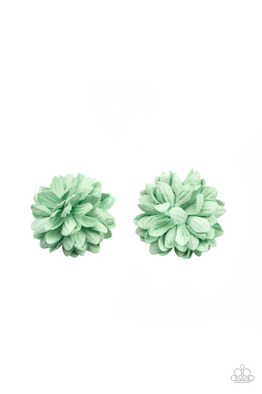 Paparazzi Paper Paradise Green Hair Clip. Get Free Shipping. #P7SS-GRXX-078XX