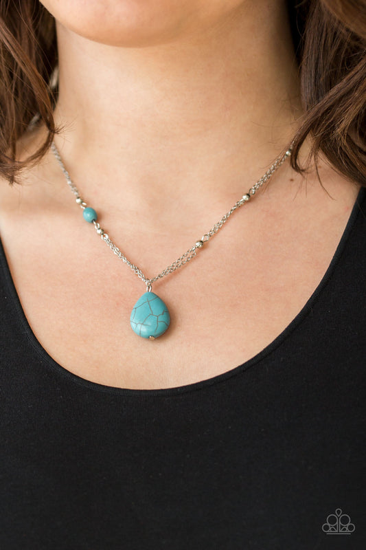 Paparazzi Peaceful Prairies Blue Necklace. #P2SE-BLXX-326XX. Subscribe & Save.