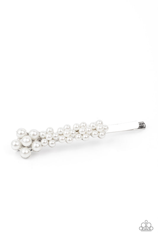 Paparazzi Hair Clip ~ Pearl Patrol - White Pearl Bobby Pin Hair Accessories