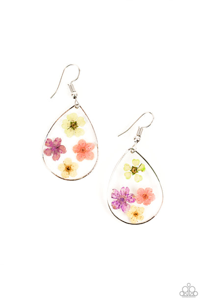 Perennial Prairie - Multi Earring Paparazzi Accessories Dried Floral Earring