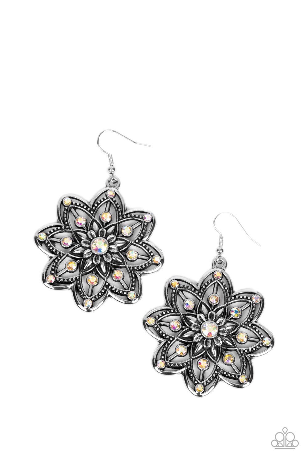 Paparazzi Prismatic Perennial Multi Earring. Get Free Shipping. #P5RE-MTXX-106XX. Floral Fashion