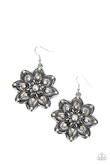 Paparazzi Prismatic Perennial Multi Earring. Get Free Shipping. #P5RE-MTXX-106XX. Floral Fashion