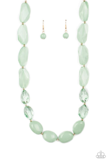 Paparazzi Private Paradise Green Necklace. Subscribe & Save. #P2WH-GRXX-386XX. Basil Acrylic