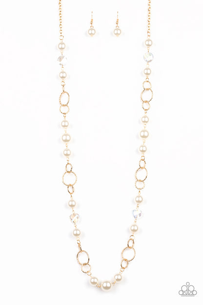 Prized Pearls - Gold Necklace Paparazzi